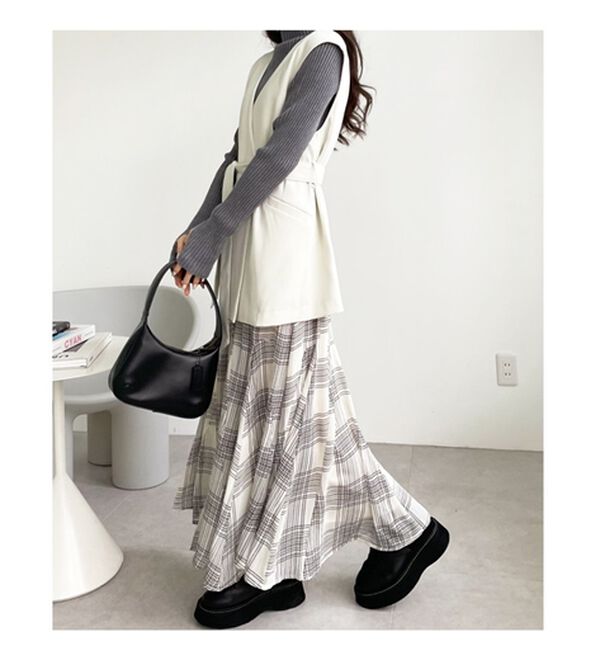 GeeRA（ジーラ）の「切替フレアーロングスカート（ロングスカート）」｜詳細画像