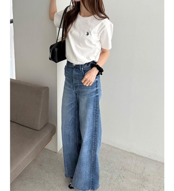 GeeRA（ジーラ）の「【ＵＳ．ＰＯＬＯ．ＡＳＳＮ】接触冷感ワンポイント刺繍Ｔシャツ（Tシャツ）」｜詳細画像