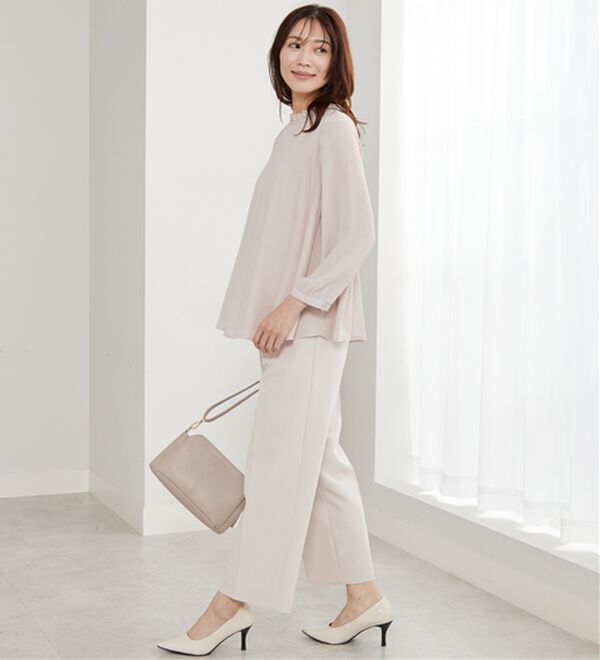 BELLUNA（ベルーナ）の「【新色追加】〈セレモニースタイル〉細プリーツデザインブラウス（ブラウス）」｜詳細画像