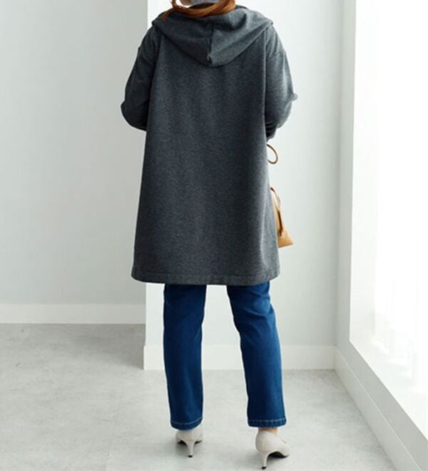 BELLUNA（ベルーナ）の「裏ファー素材ロング丈パーカー（パーカー）」｜詳細画像