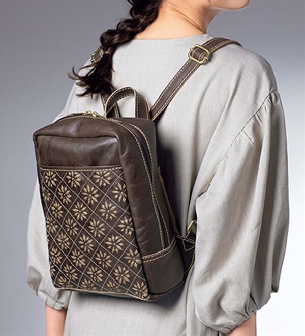 ルフラン（ルフラン）の「ズッケロ　花柄カットワークリュック（リュック）」｜詳細画像