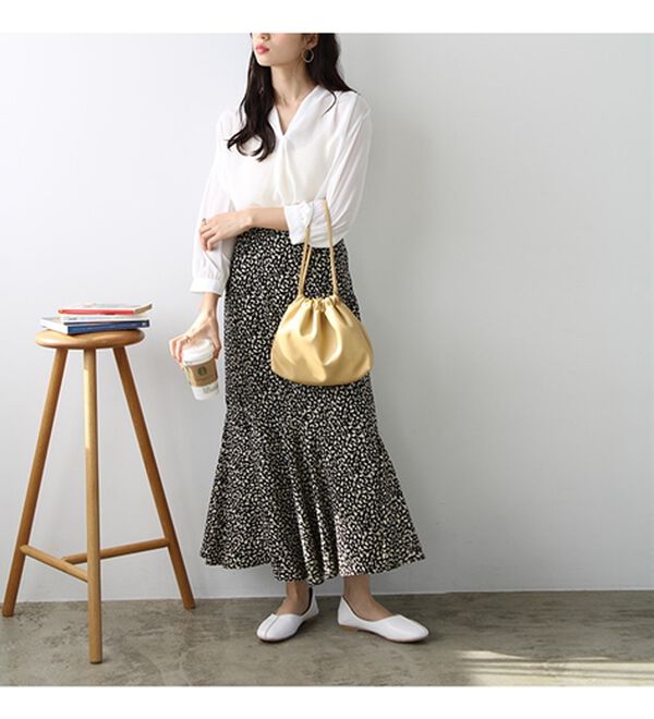 GeeRA（ジーラ）の「シルエットきれい！上品7分袖デザインブラウス（ブラウス）」｜詳細画像