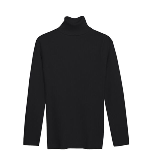 Pierrot（ピエロ）の「肌触りなめらかリブタートルネックニット（ニット・セーター）」｜詳細画像