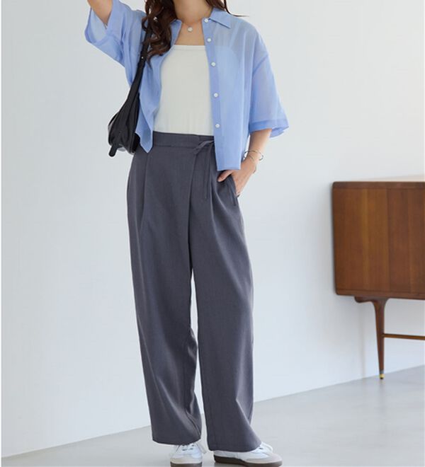 alotta（アロッタ）の「ラップリボンスラックス（フルレングスパンツ）」｜詳細画像