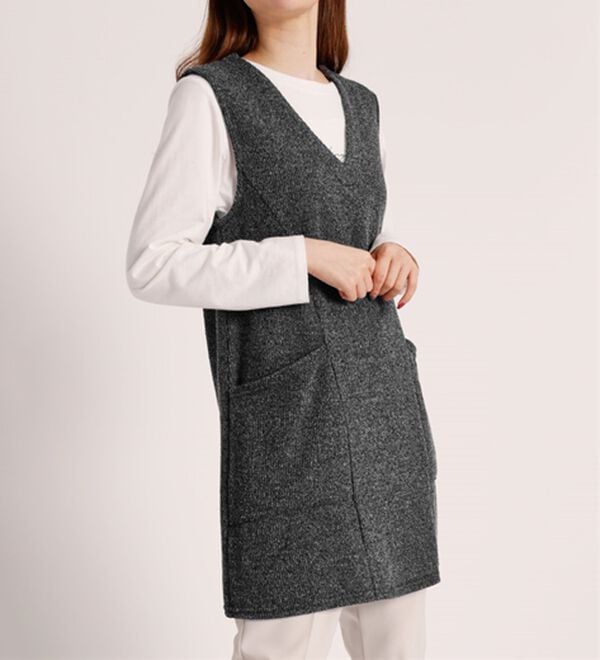 BELLUNA（ベルーナ）の「杢調素材ポケットデザインジャンパードレス（ジャンパースカート）」｜詳細画像