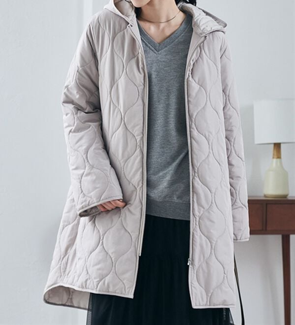 RANAN（ラナン）の「３ｗａｙキルティングロングコート（ロングコート）」｜詳細画像