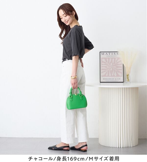 Viola e Viola（ヴィオラ エ ヴィオラ）の「ひんやリブ　メロウデザイントップス（カットソー）」｜詳細画像