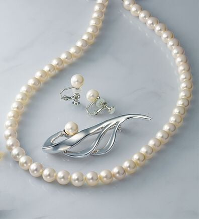 BELLUNA（ベルーナ）の「【３点セット】＜桂由美監修＞シェルパール３点セット（ネックレス・ペンダント）」