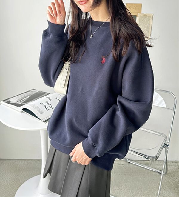 GeeRA（ジーラ）の「【U.S. POLO ASSN.】表ピーチ裏起毛スウェット（トレーナー・スウェット）」｜詳細画像