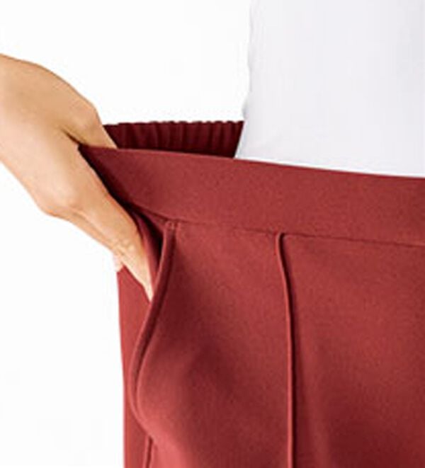 BELLUNA（ベルーナ）の「【快適Ｌａｂ．】裏起毛ジョーゼット素材ワイドパンツ（ワイドパンツ・ガウチョ）」｜詳細画像