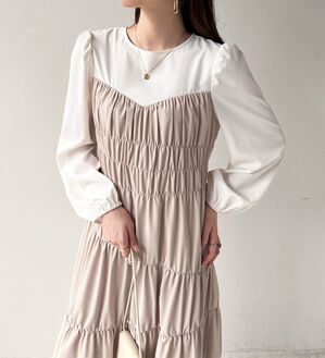 GeeRA（ジーラ）の「オケージョンにも対応！コルセット風デザインワンピ（その他ワンピース）」｜詳細画像