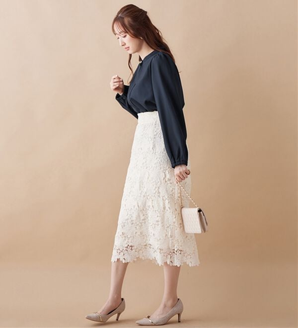 alotta（アロッタ）の「あったか裏起毛フロントタックブラウス（ブラウス）」｜詳細画像