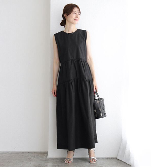 Pierrot（ピエロ）の「ラウンドティアードワンピース（カットソーワンピース）」｜詳細画像