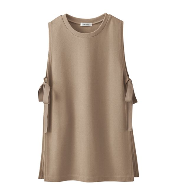 BELLUNA（ベルーナ）の「あぜ素材サイドリボンベストアンサンブル（アンサンブル）」｜詳細画像