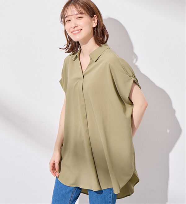 Viola e Viola（ヴィオラ エ ヴィオラ）の「袖シャーリングチュニック（チュニック）」｜詳細画像