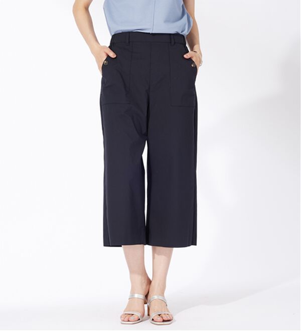 BELLUNA（ベルーナ）の「サラリ綿混ベイカーキュロットパンツ（その他パンツ）」｜詳細画像