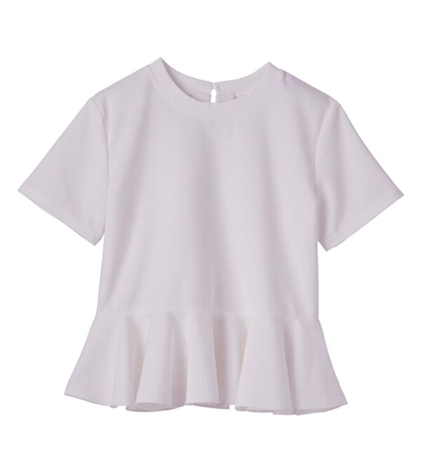 RANAN（ラナン）の「【ひんやり・ＵＶ】異素材切替ペプラムプルオーバー（カットソー）」｜詳細画像