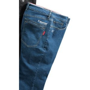 「＜ダンロップ・リファインド&times;コムルヴァン・オム＞蓄熱保温プレミアムジーンズ（メンズデニムパンツ）」｜ブルー