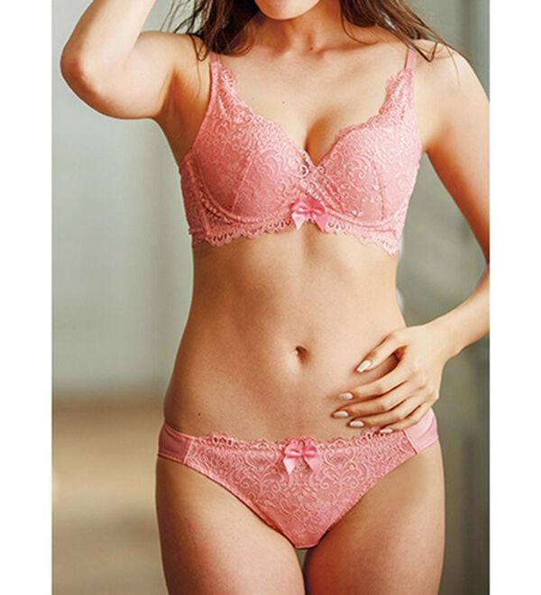 YU'NOW（ユナウ）の「脇スッキリカシュクールブラ＆ショーツセット（ブラジャー＆ショーツセット）」｜詳細画像