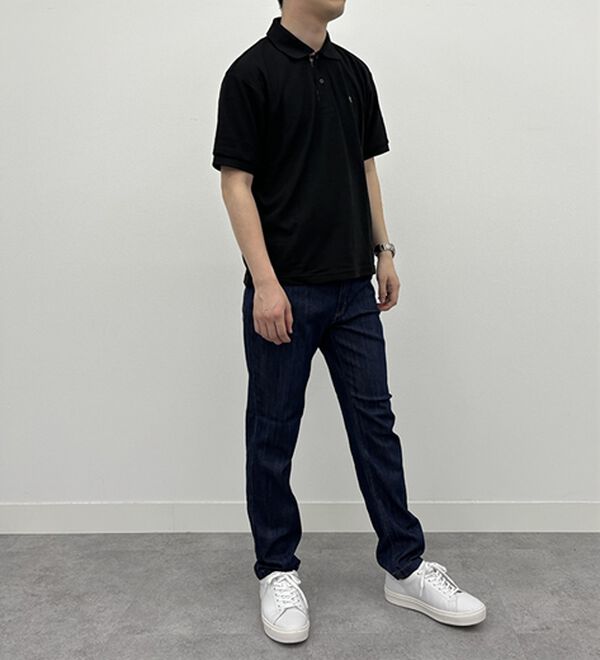 「＜アーノルド　パーマー＞ワンポイント刺しゅう鹿の子ポロシャツ（長袖・半袖）（メンズポロシャツ）」｜詳細画像