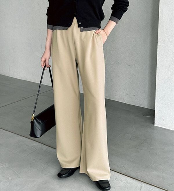 GeeRA（ジーラ）の「美脚見えカーブフレアパンツ（フルレングスパンツ）」｜詳細画像