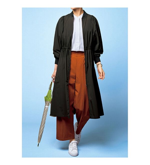 VINNO（ヴィノ）の「シャカ伸び！はっ水メロー使いワイドパンツ（フルレングスパンツ）」｜詳細画像