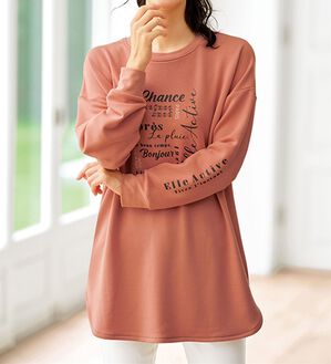 ELLE Active＞ふんわり素材ロゴチュニック - ベルーナ【公式】