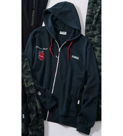 「＜ケー・スイス＞差がつく着こなし！裏起毛リラックスパーカー（メンズパーカー）」