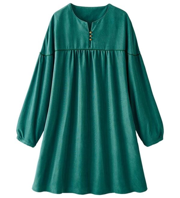 ルフラン（ルフラン）の「【２色組】ふんわり体型カバー＊コーデュロイチュニック（チュニック）」｜詳細画像