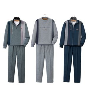 「＜カルビア＞お買得！毎日活躍デザインホームスーツ（メンズルームウェア）」｜3着組