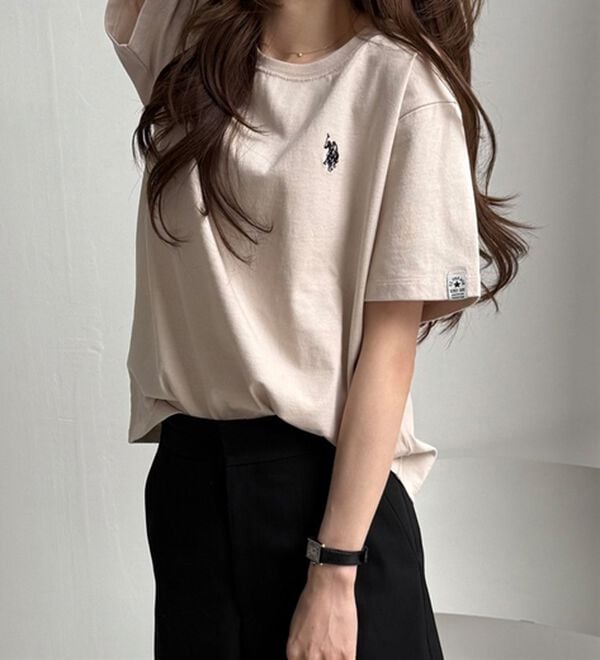 GeeRA（ジーラ）の「【ＵＳ．ＰＯＬＯ．ＡＳＳＮ】接触冷感ワンポイント刺繍Ｔシャツ（Tシャツ）」｜詳細画像