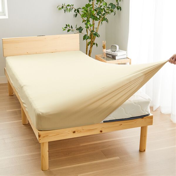 iellio（イエリオ）の「装着簡単！ぴったりフィットのびのびシーツ＜吸水速乾・抗菌防臭・ベッドシーツ・敷布団カバー・ボックスシーツ＞（敷布団カバー・シーツ）」｜詳細画像