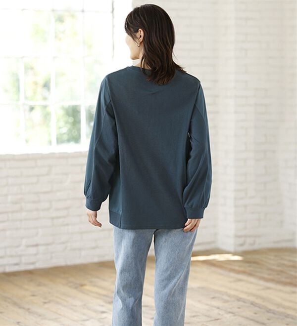 ルフラン（ルフラン）の「毎日が素敵。異素材使いプルオーバー（カットソー）」｜詳細画像