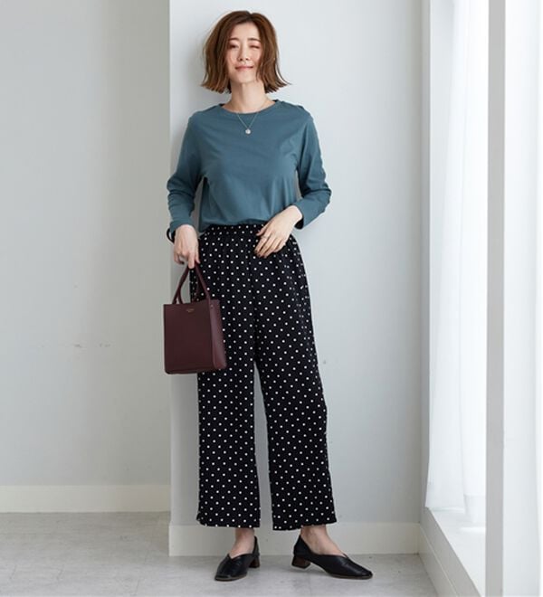 BELLUNA（ベルーナ）の「綿１００％大人顔サマ見えプルオーバー（カットソー）」｜詳細画像