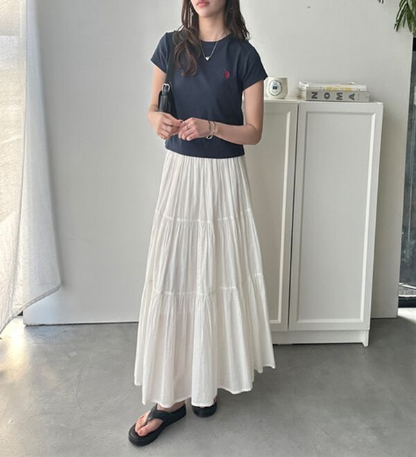 GeeRA（ジーラ）の「【ＵＳ．ＰＯＬＯ．ＡＳＳＮ】汗染み防止ミニＴシャツ（Tシャツ）」｜詳細画像