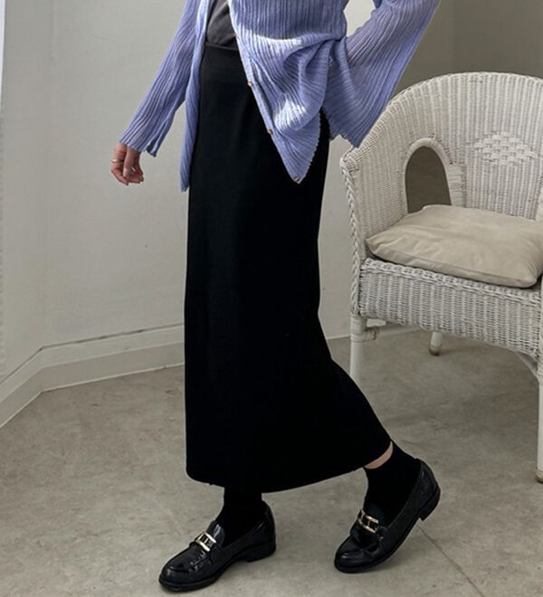 GeeRA（ジーラ）の「楽ちん！滑らか美ラインダンボールナロースカート（ロングスカート）」｜詳細画像