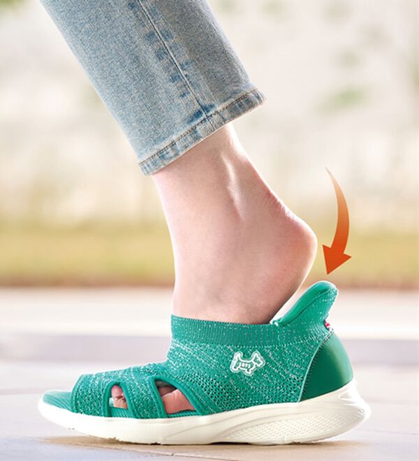 BELLUNA（ベルーナ）の「＜バルモラル＞サッと履けるニットサンダル（サンダル・ミュール）」｜詳細画像