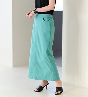 RANAN（ラナン）の「〈グラフェン〉ハイスペックストレッチナロ－スカート（ロングスカート）」｜ライトグリーン
