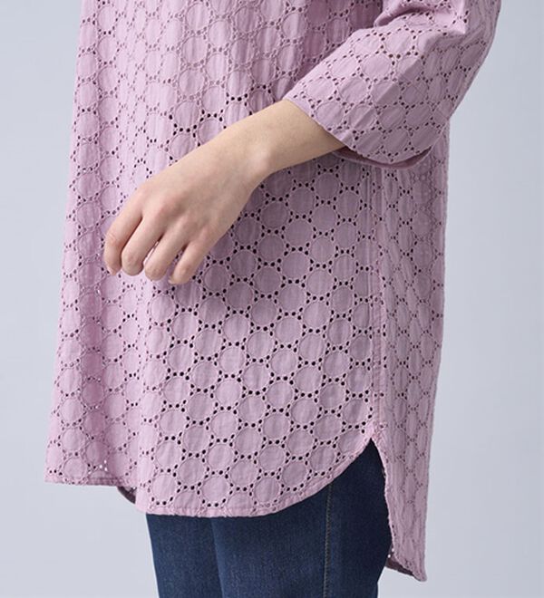 BELLUNA（ベルーナ）の「綿１００％サークルレース素材チュニック（チュニック）」｜詳細画像