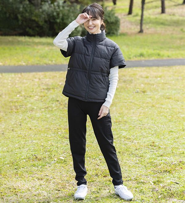 BELLUNA（ベルーナ）の「【三枝こころコラボ】袖取り外し可能！中わたジャケット（ショートコート）」｜詳細画像