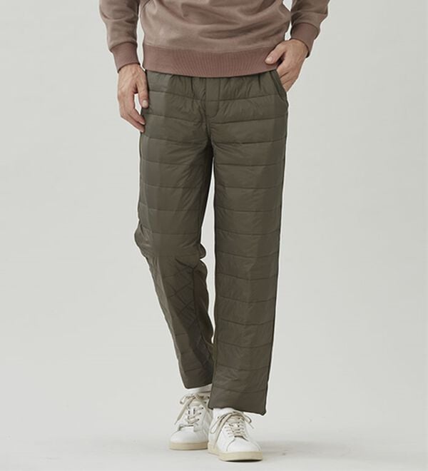 「＜コムルヴァン・オム＞すっきり暖かダウンパンツ（メンズフルレングスパンツ）」｜詳細画像