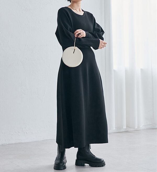 RANAN（ラナン）の「コクーンシルエットニットワンピ（ニットワンピース）」｜詳細画像