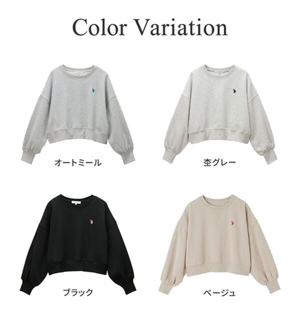 GeeRA（ジーラ）の「【Ｕ．Ｓ．ＰＯＬＯ　ＡＳＳＮ】ショートスウェット（トレーナー・スウェット）」｜詳細画像