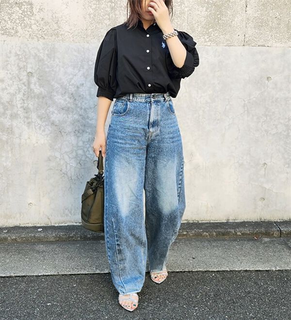 GeeRA（ジーラ）の「【Ｕ．Ｓ．　ＰＯＬＯ　ＡＳＳＮ．】ボリューム袖シャツブラウス（ブラウス）」｜詳細画像