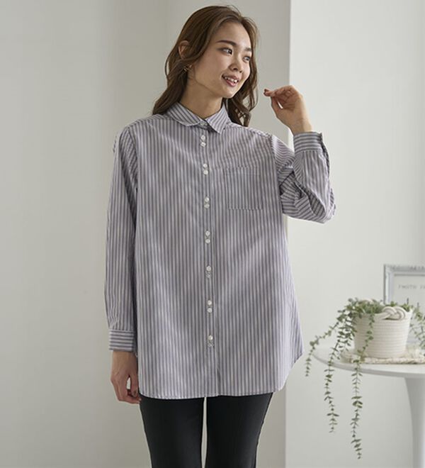 BELLUNA（ベルーナ）の「アイロンいらずの形態安定シャツ（シャツ）」｜詳細画像
