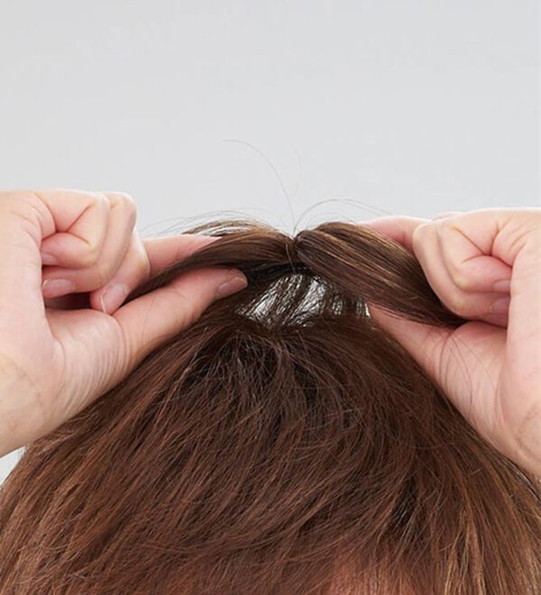 「毛足長めワンタッチヘアピース（ウィッグ・ヘアピース・エクステ）」｜詳細画像