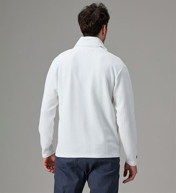 「＜コムルヴァン・オム＞ボリュームネック着映えプルオーバー（メンズニット・セーター）」｜詳細画像