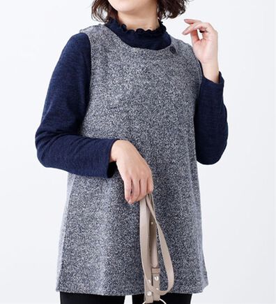 BELLUNA（ベルーナ）の「ブークレ素材チュニックアンサンブル（アンサンブル）」