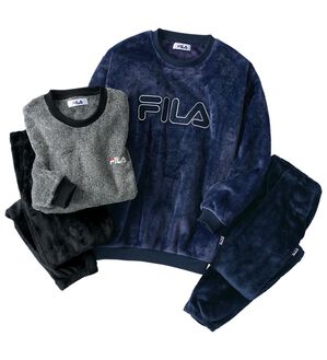 「【２着組】＜フィラ＞メランジ調ボアフリースパジャマ（メンズルームウェア）」｜詳細画像