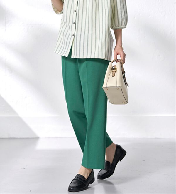 BELLUNA（ベルーナ）の「サラリ美脚見え！タック使いワイドパンツ（ワイドパンツ・ガウチョ）」｜詳細画像